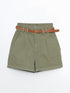 LC Waikiki Women's Jean Shorts with Belt